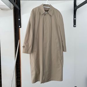 Thrifted Trench Coat in Tan.